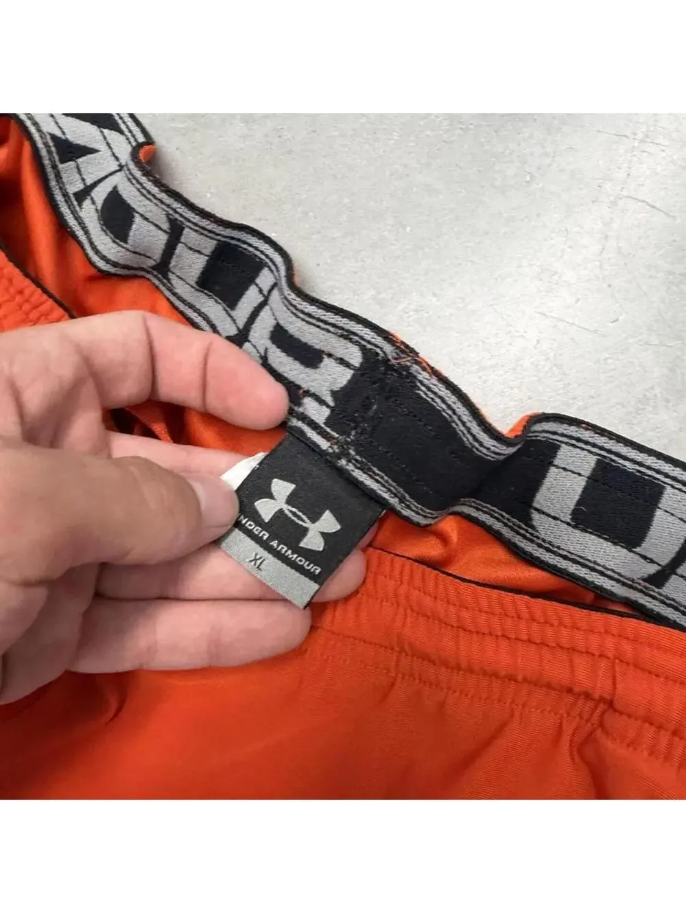 Under Armour Princeton Tigers Shorts Mens XL Orange Athletic Training Gym Shorts - Picture 4 of 7